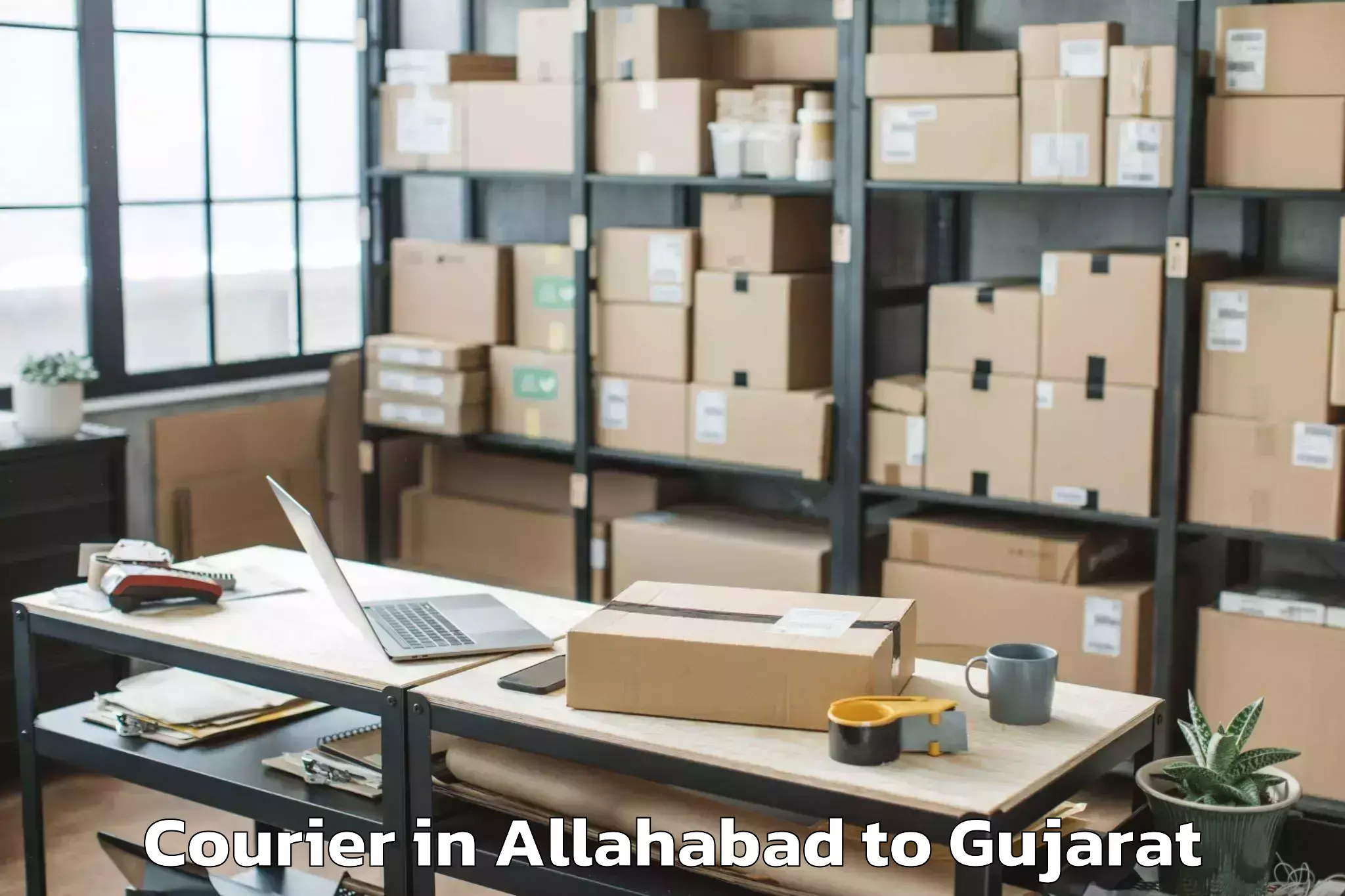 Reliable Allahabad to Visavadar Courier